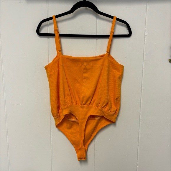 Free People Intimately Marissa Bodysuit in Tangerine Medium - Picture 6 of 8